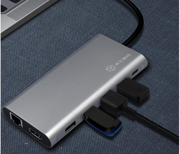 ICY BOX USB-C - Triple Video Dock 12 w 1 IB-DK4050-CPD - 1265467 - zdjęcie 2